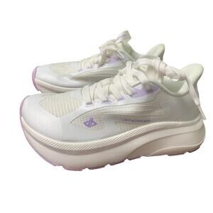 Jackshibo Womens Size 7 White Wide Toe Box Lace Up Arch Support Athletic Shoes